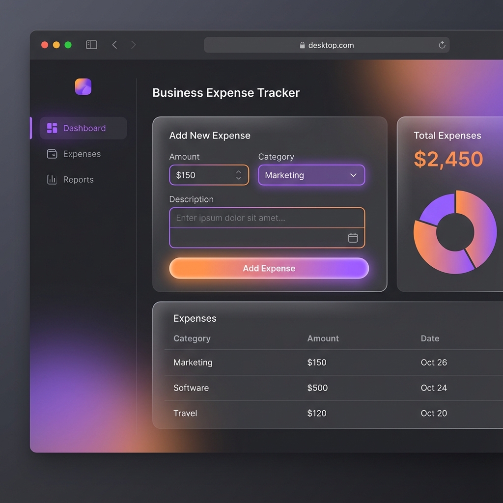 Screenshot de Control de Gastos Empresarial